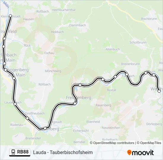 RB88  Line Map