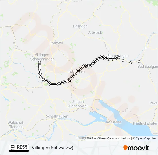 RE55  Line Map