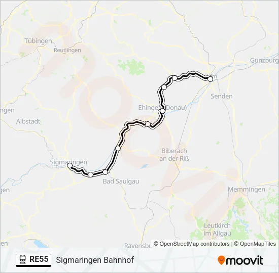 RE55  Line Map