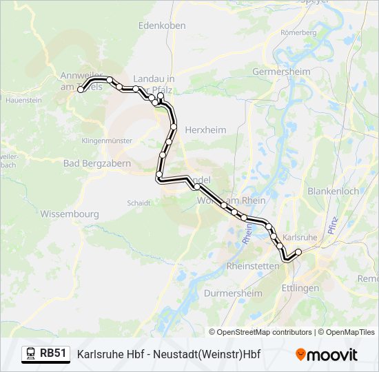 RB51  Line Map