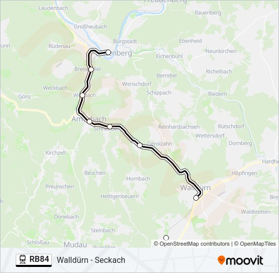RB84  Line Map