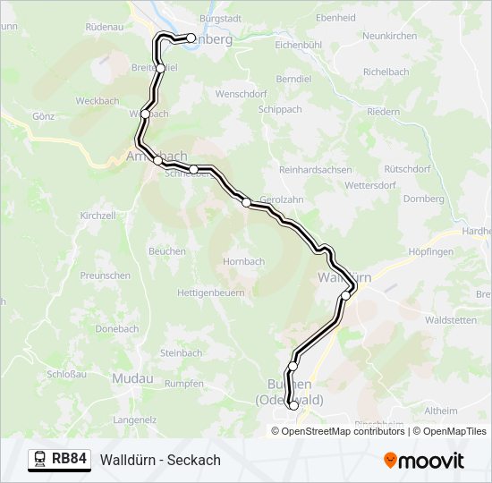 RB84  Line Map
