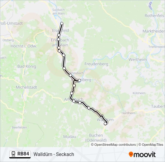 RB84  Line Map