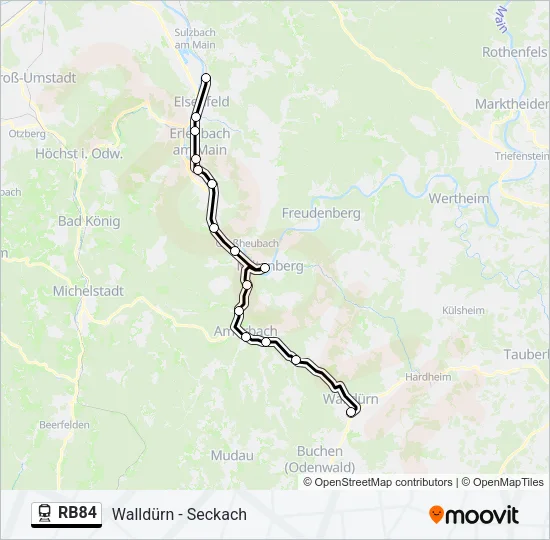 RB84  Line Map