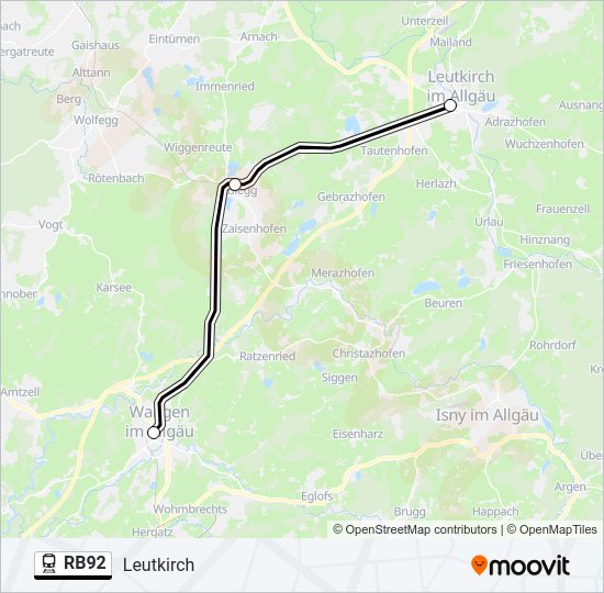 RB92  Line Map