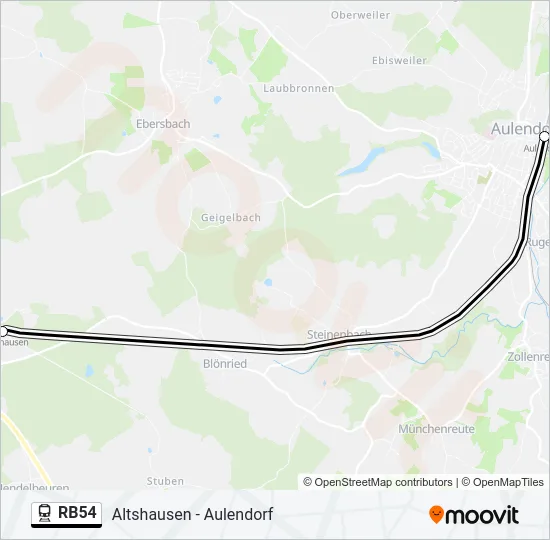RB54  Line Map