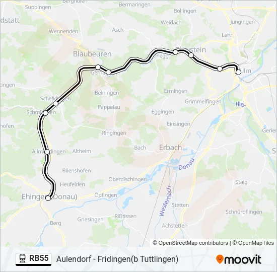 RB55  Line Map
