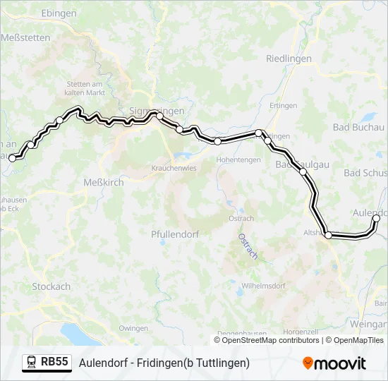 RB55  Line Map