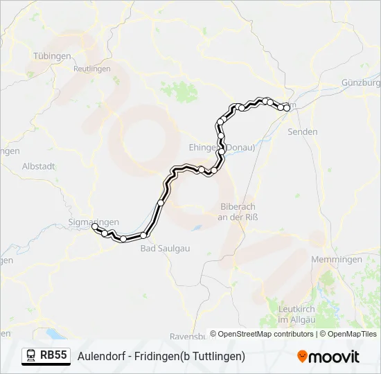 RB55  Line Map
