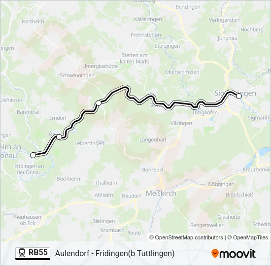 RB55  Line Map