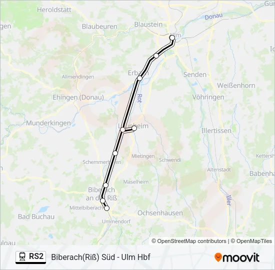 linie RS2 Karte