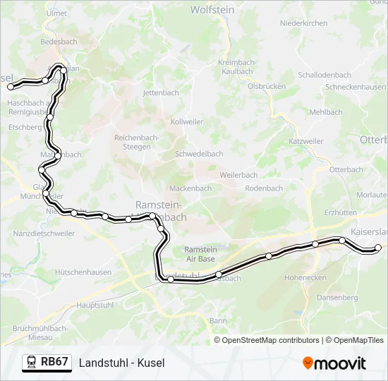 RB67  Line Map