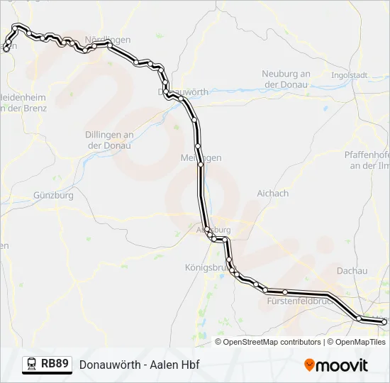 RB89 Train Line Map