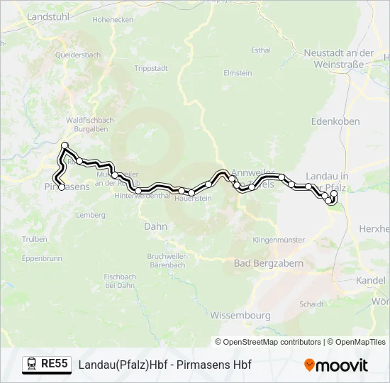 RE55  Line Map