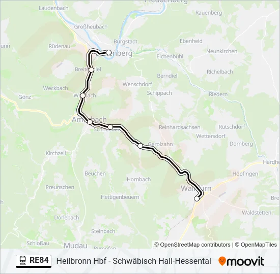 RE84  Line Map