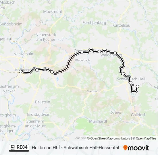 RE84  Line Map