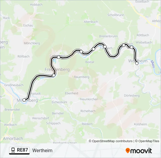 RE87  Line Map