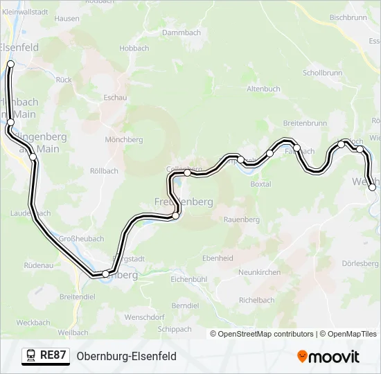 RE87  Line Map