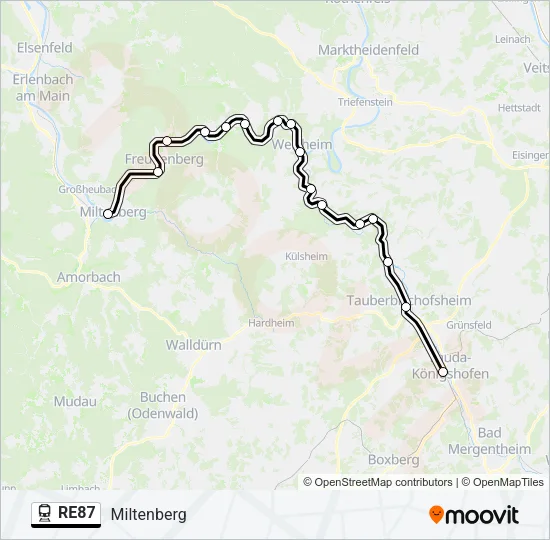 RE87  Line Map