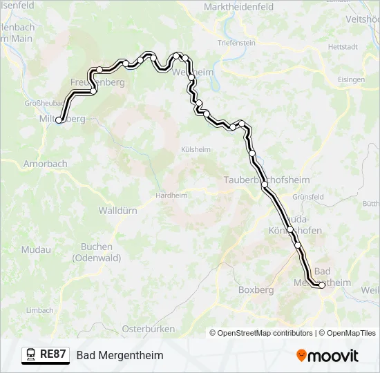 RE87  Line Map