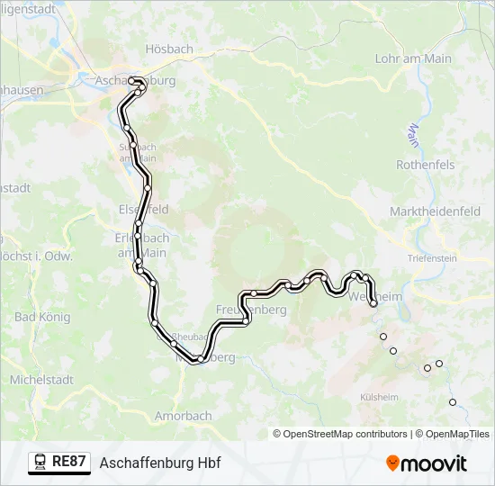 RE87  Line Map