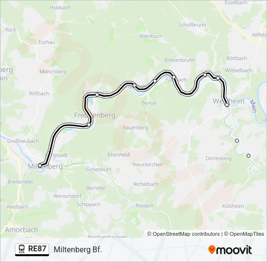 RE87  Line Map