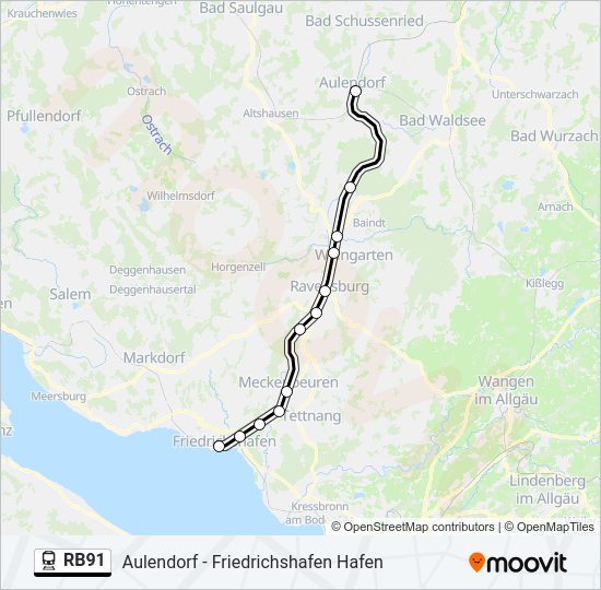 RB91  Line Map