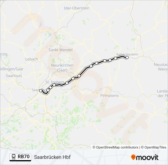 RB70  Line Map