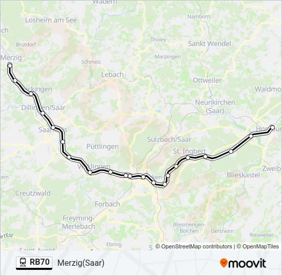 RB70  Line Map