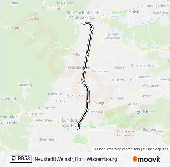 RB53  Line Map