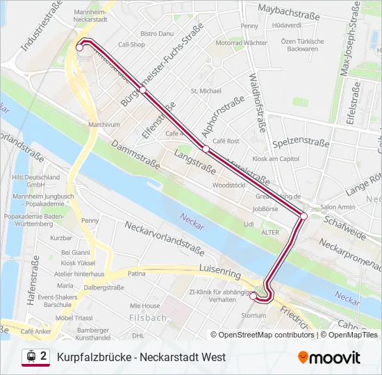 2 Light Rail Line Map