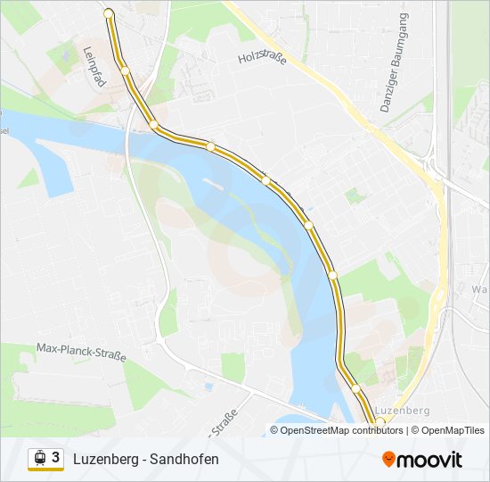 3 Light Rail Line Map