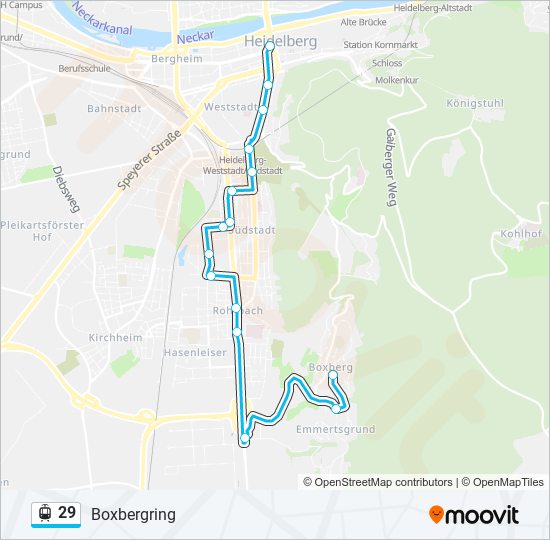29 Light Rail Line Map