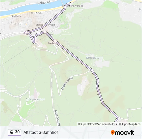 30 Light Rail Line Map