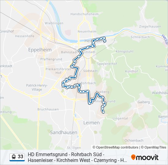 33 Light Rail Line Map