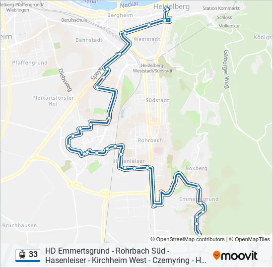33 Light Rail Line Map