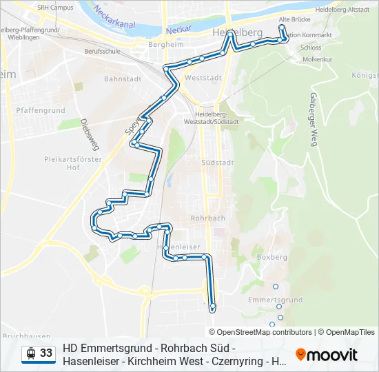 33 Light Rail Line Map