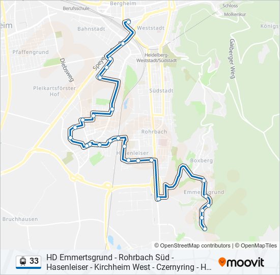 33 Light Rail Line Map