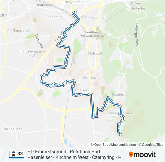 33 Light Rail Line Map