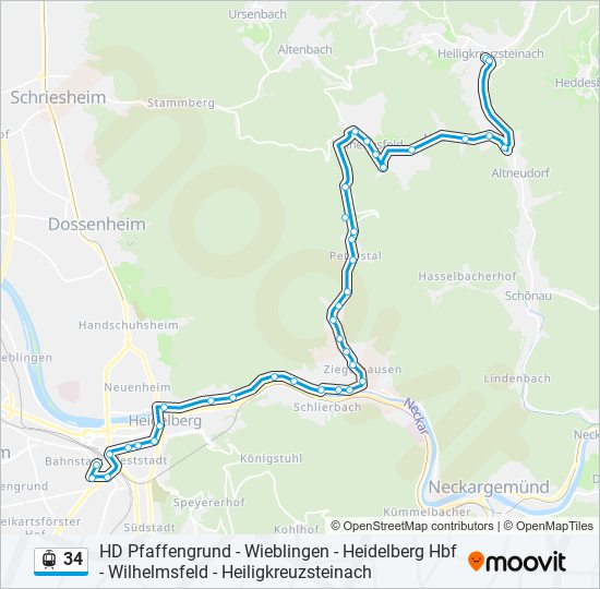 34 Light Rail Line Map