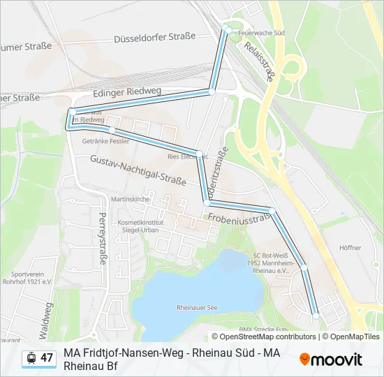 47 Light Rail Line Map