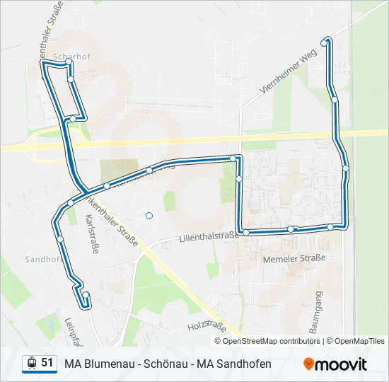 51 Light Rail Line Map