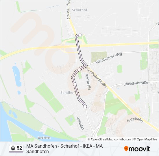 52 Light Rail Line Map
