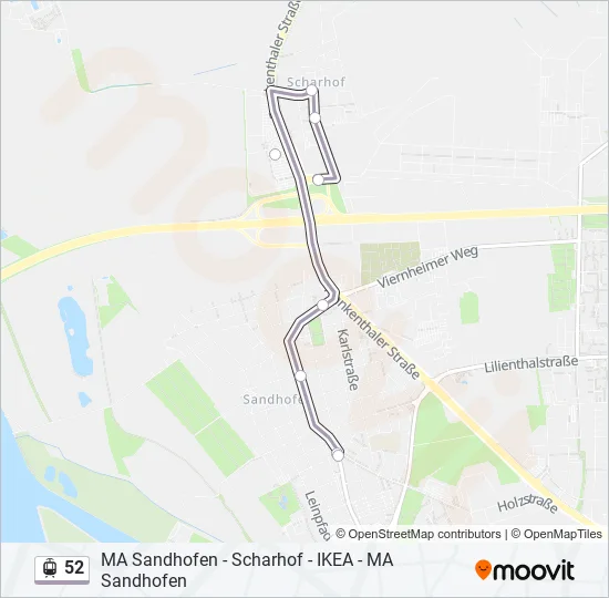 52 Light Rail Line Map