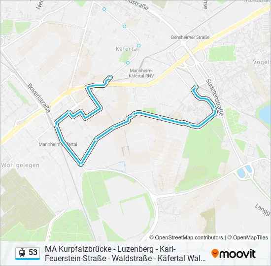 53 Light Rail Line Map