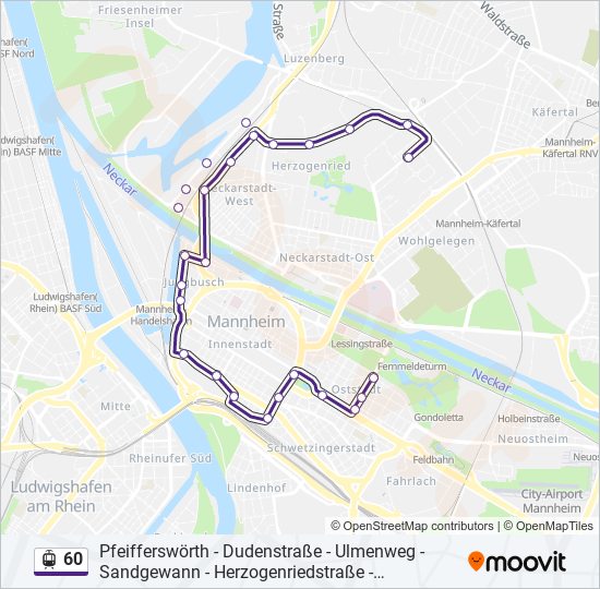 60 Light Rail Line Map