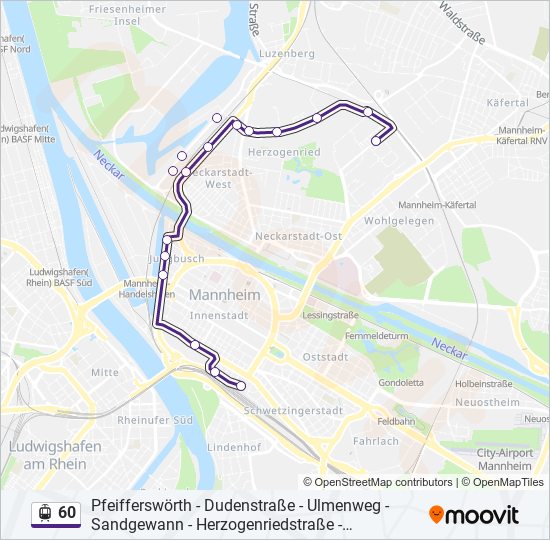60 Light Rail Line Map