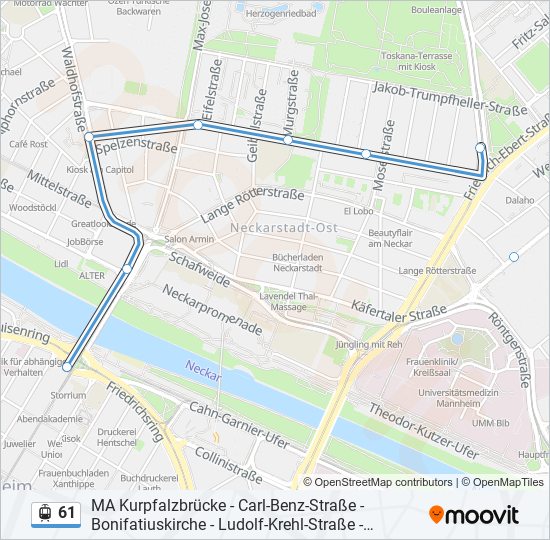 61 Light Rail Line Map