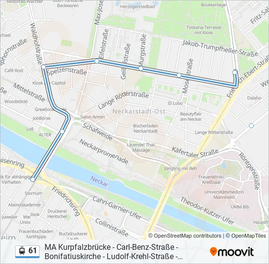 61 Light Rail Line Map