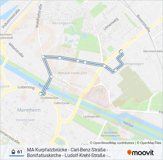 61 Light Rail Line Map